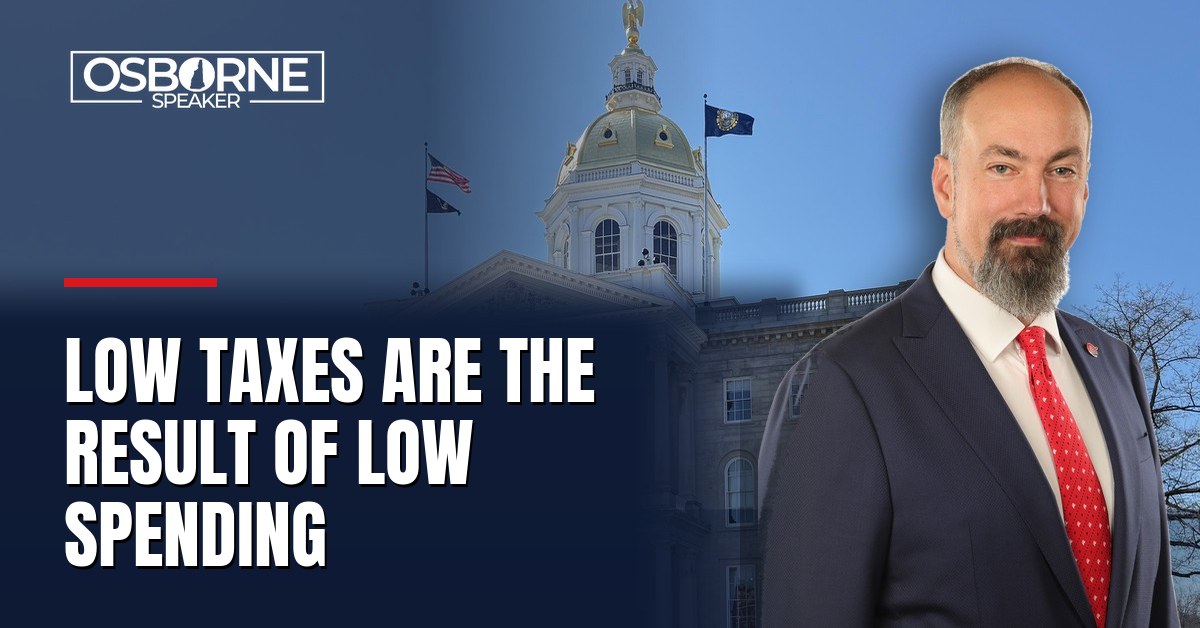 Osborne: “Low Taxes Are The Result Of Low Spending”