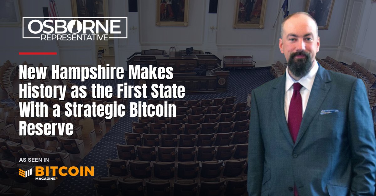 New Hampshire Makes History as the First State With a Strategic Bitcoin Reserve