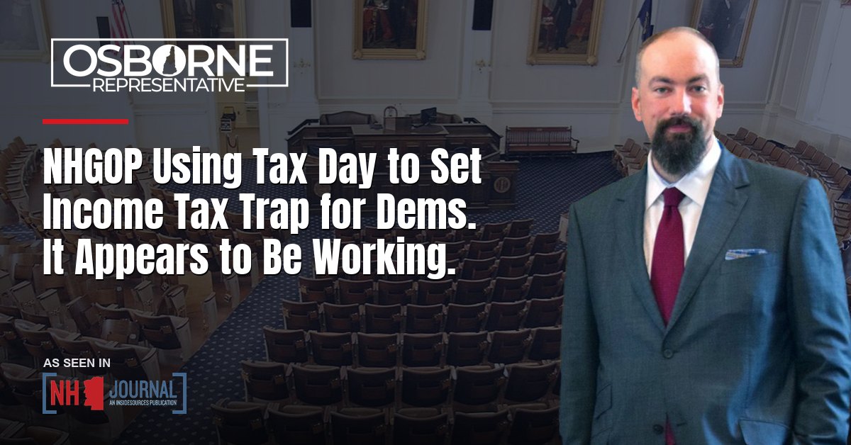 NHGOP Using Tax Day to Set Income Tax Trap for Dems. It Appears to Be Working.