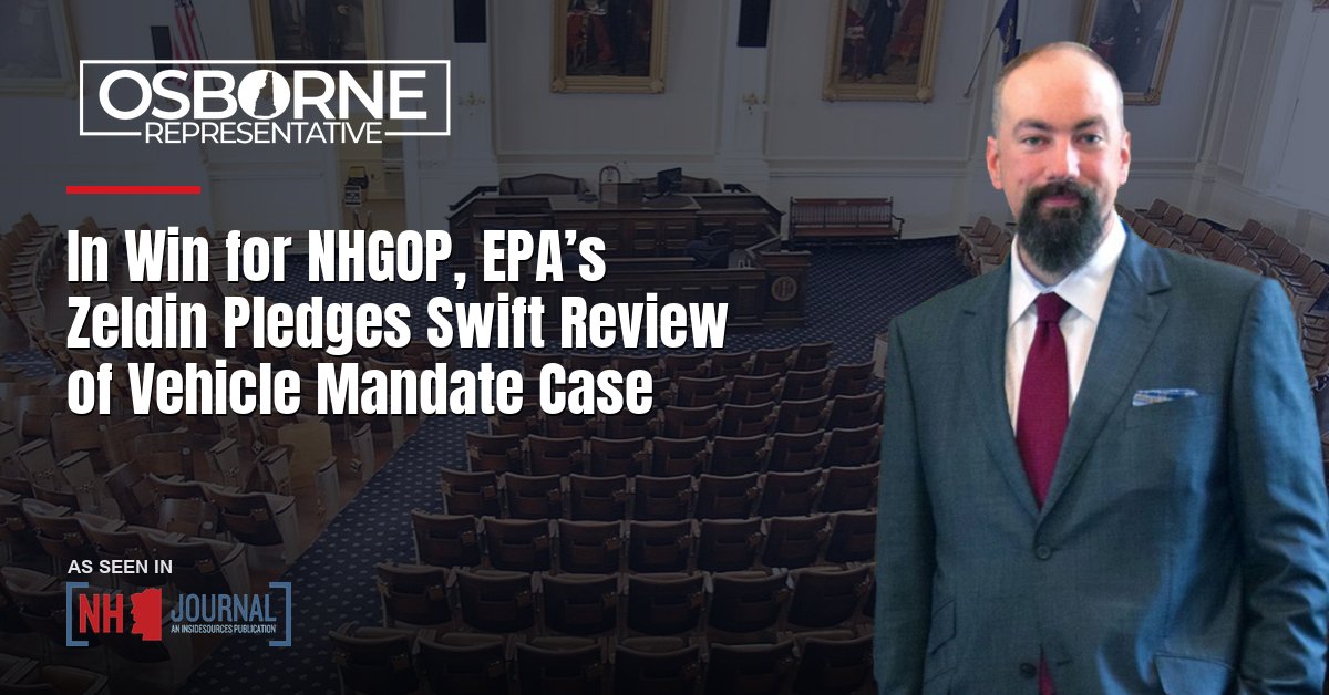 In Win for NHGOP, EPA’s Zeldin Pledges Swift Review of Vehicle Mandate Case