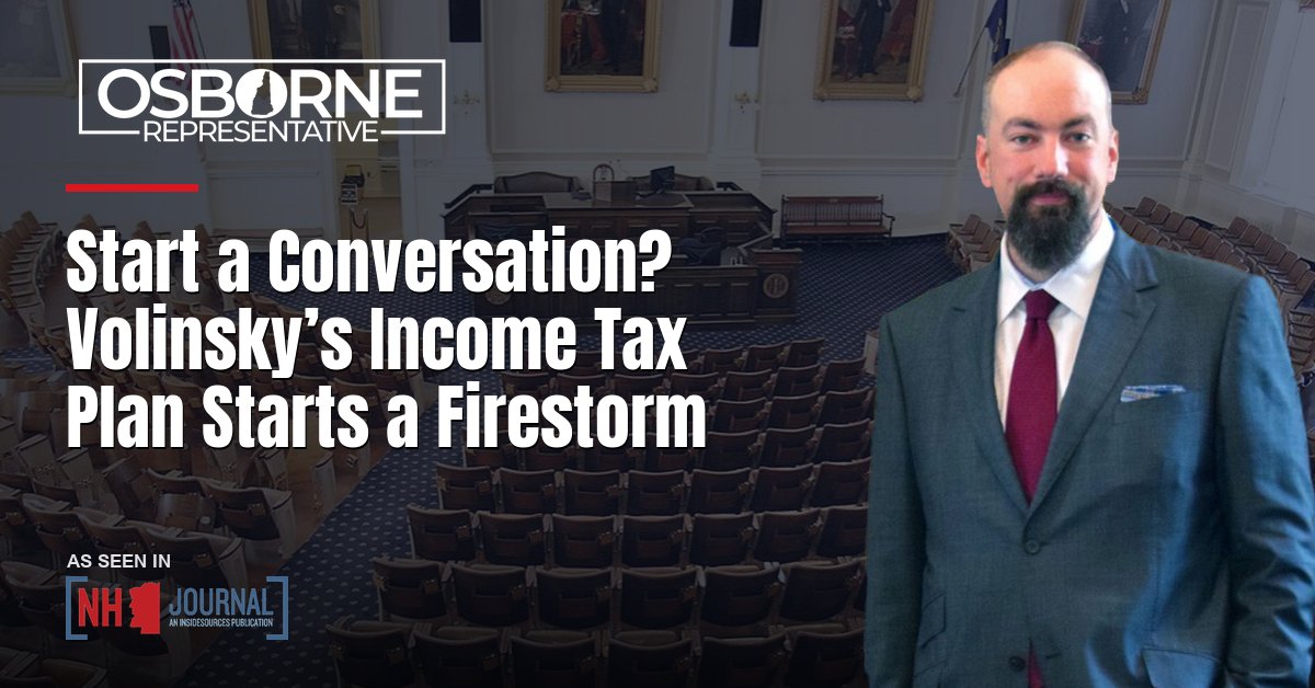 Start a Conversation? Volinsky’s Income Tax Plan Starts a Firestorm