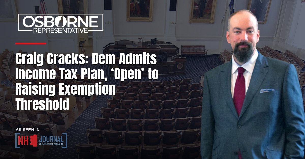 Craig Cracks: Dem Admits Income Tax Plan, ‘Open’ to Raising Exemption Threshold