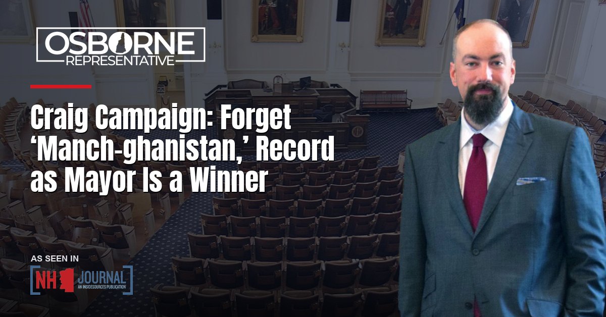 Craig Campaign: Forget ‘Manch-ghanistan,’ Record as Mayor Is a Winner
