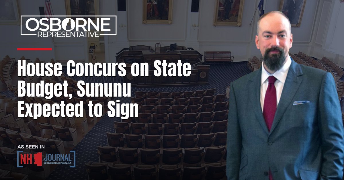 House Concurs on State Budget, Sununu Expected to Sign