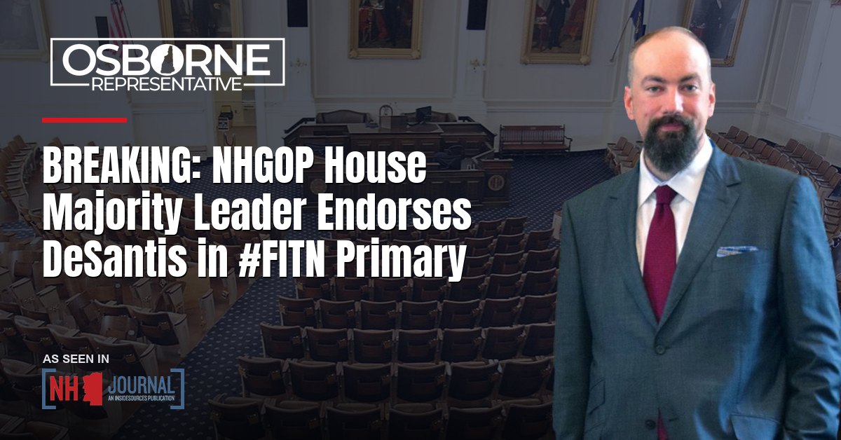 BREAKING: NHGOP House Majority Leader Endorses DeSantis in #FITN Primary