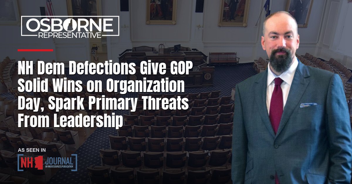 NH Dem Defections Give GOP Solid Wins on Organization Day, Spark Primary Threats From Leadership