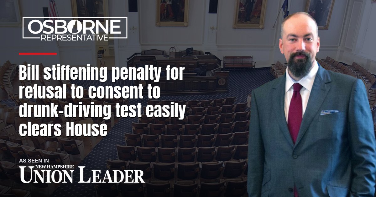 Bill stiffening penalty for refusal to consent to drunk-driving test easily clears House