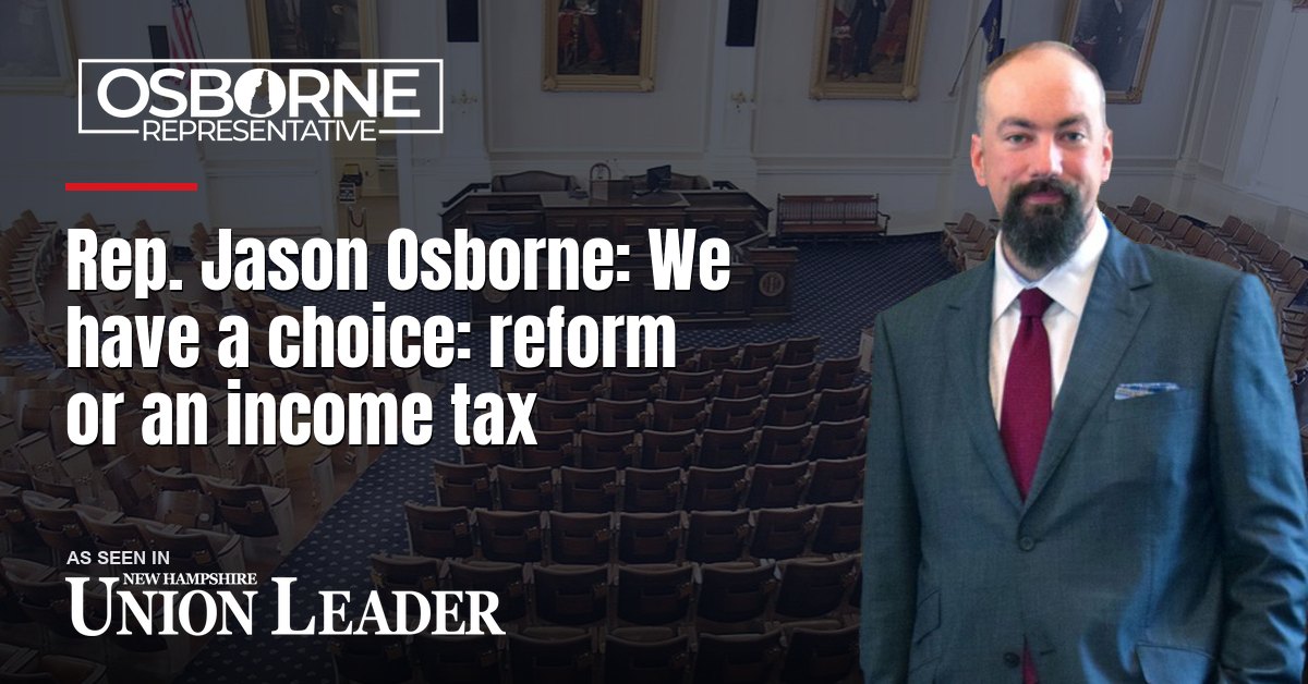 Rep. Jason Osborne: We have a choice: reform or an income tax