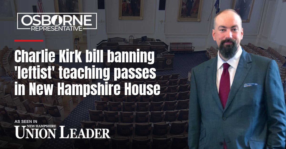 Charlie Kirk bill banning ‘leftist’ teaching passes in New Hampshire House