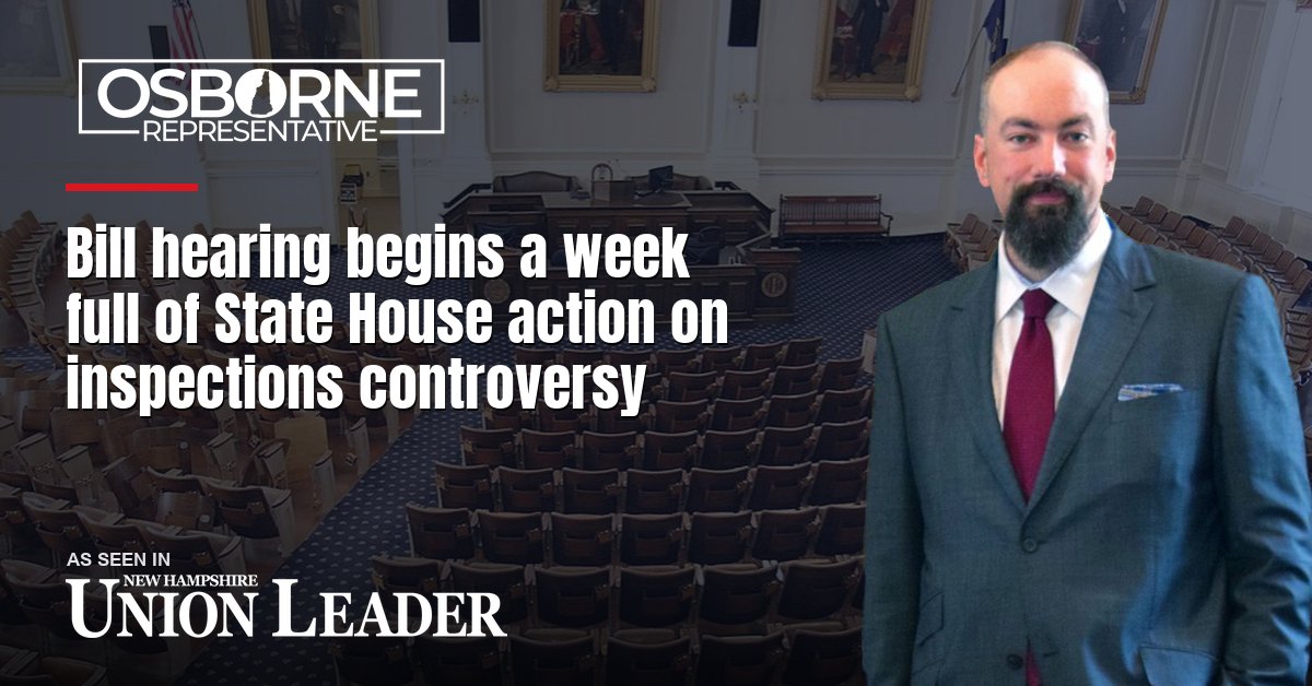 Bill hearing begins a week full of State House action on inspections controversy