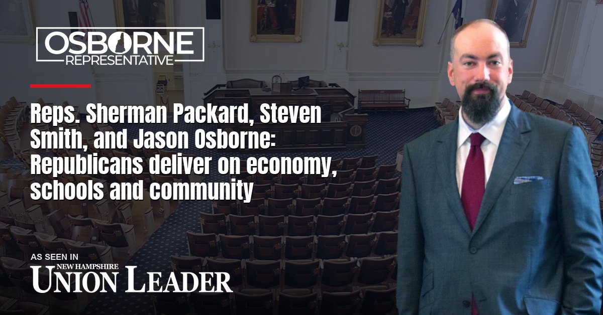 Reps. Sherman Packard, Steven Smith, and Jason Osborne: Republicans deliver on economy, schools and community