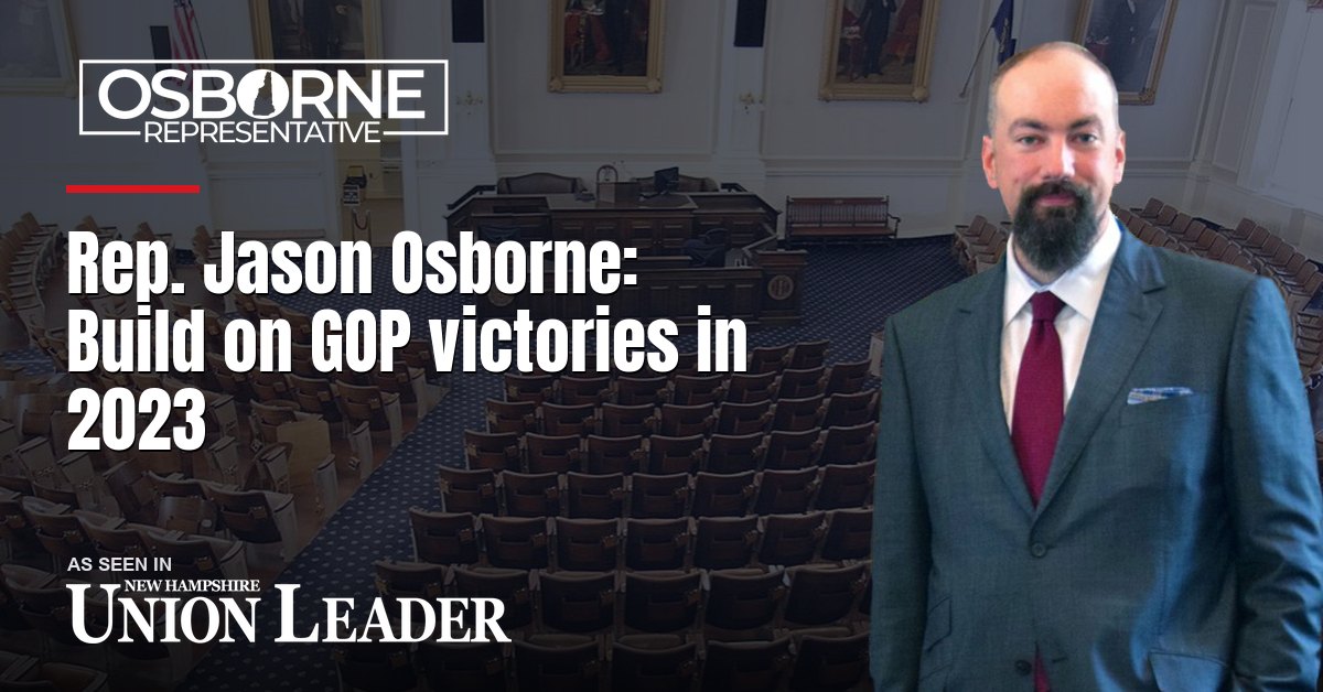 Rep. Jason Osborne: Build on GOP victories in 2023