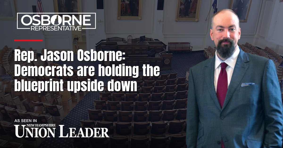 Rep. Jason Osborne: Democrats are holding the blueprint upside down
