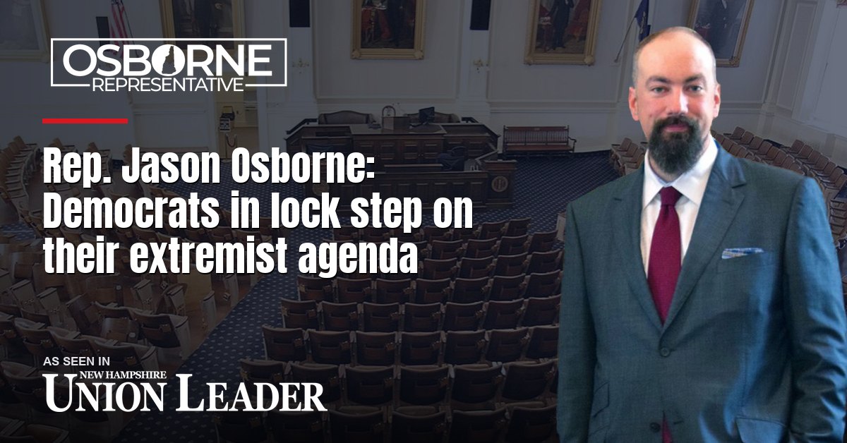 Rep. Jason Osborne: Democrats in lock step on their extremist agenda
