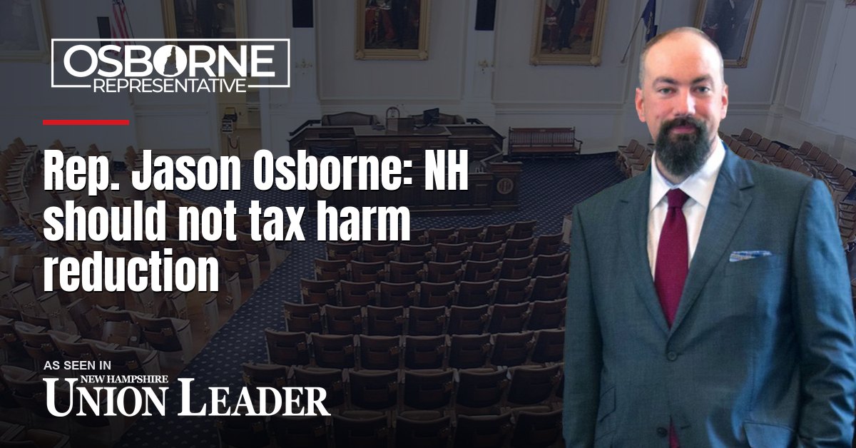 Rep. Jason Osborne: NH should not tax harm reduction