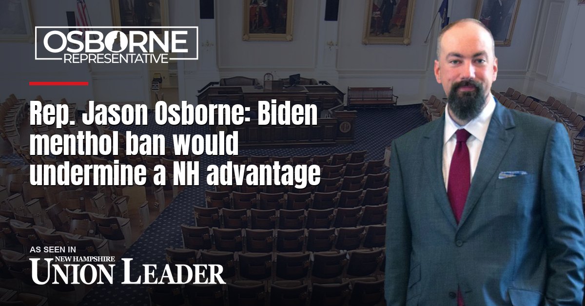 Rep. Jason Osborne: Biden menthol ban would undermine a NH advantage