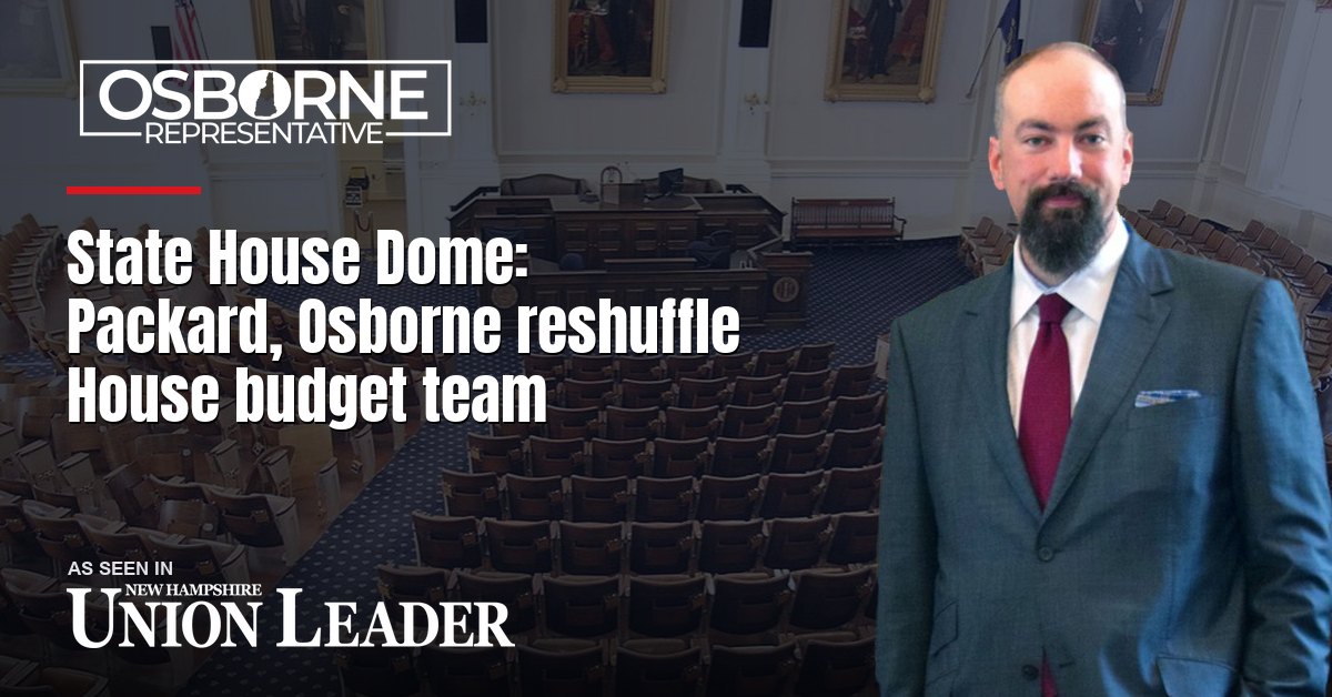 State House Dome: Packard, Osborne reshuffle House budget team