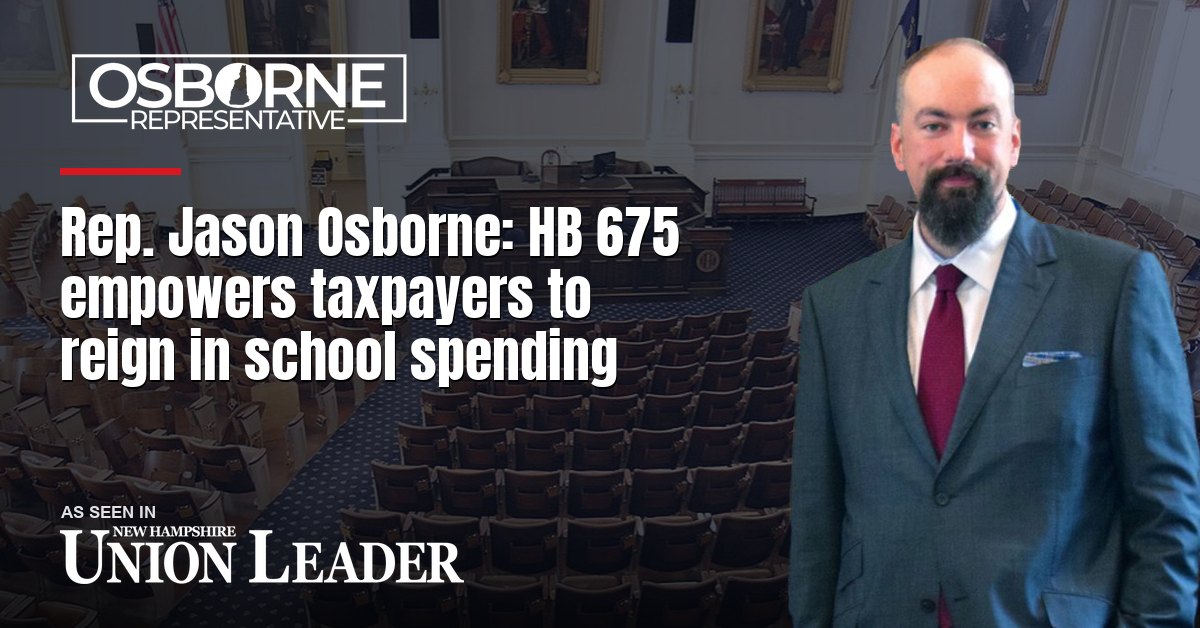 Rep. Jason Osborne: HB 675 empowers taxpayers to reign in school spending