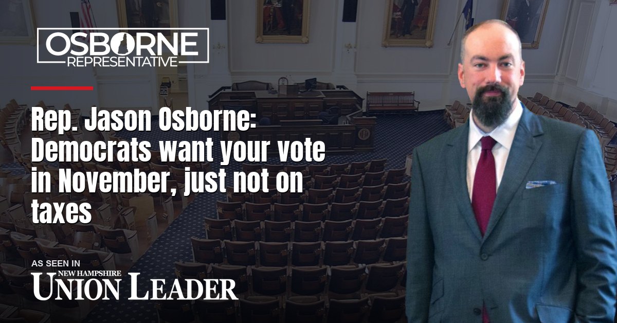 Rep. Jason Osborne: Democrats want your vote in November, just not on taxes
