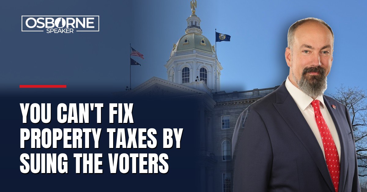 Osborne: “You Can’t Fix Property Taxes By Suing The Voters”